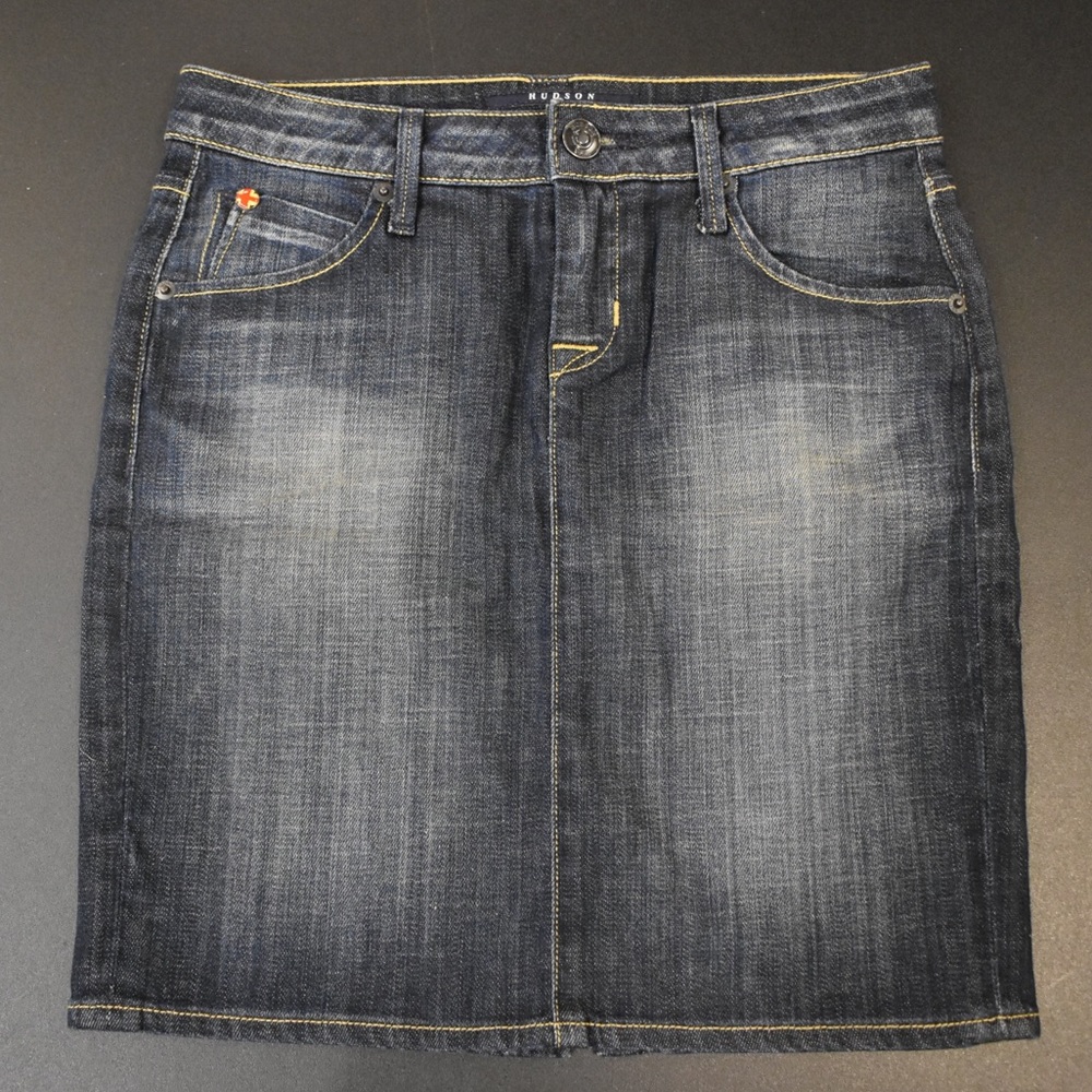 HUDSON Denim Pencil Skirt